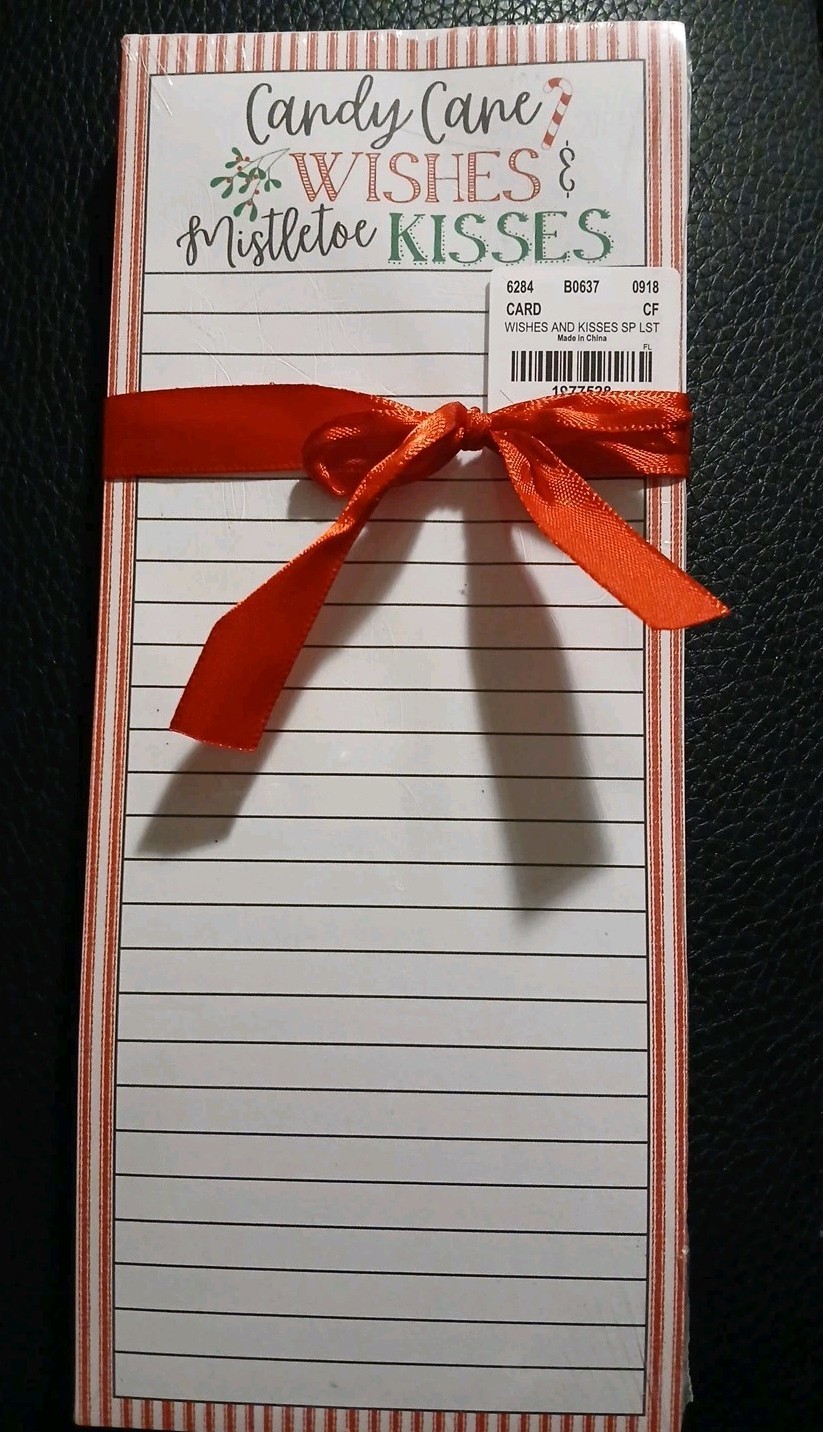Blueink Studios Wishes & Kisses Magnetic List Pad 60 Heavyweight Sheets New/seal