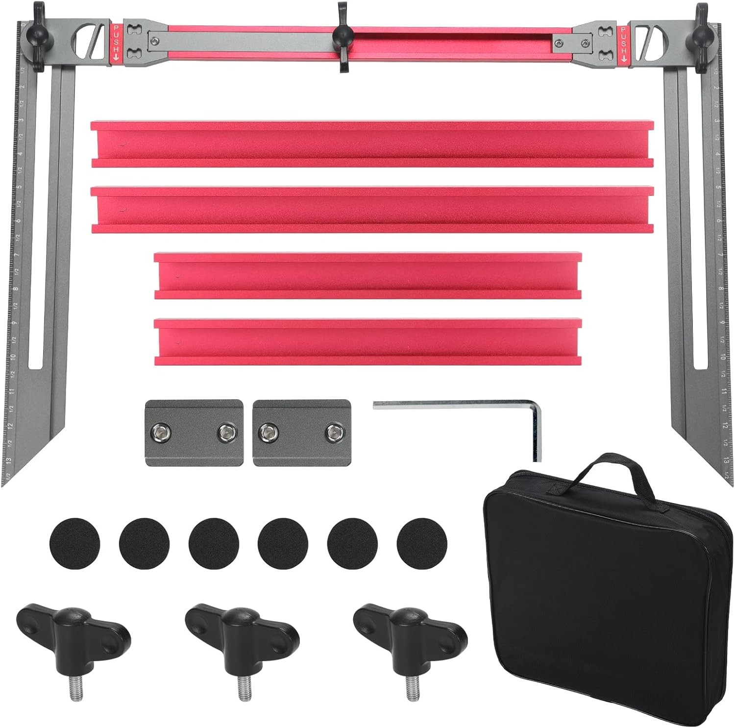 Stair Tread Template Tool – Adjustable Stair Measuring Tool for Treads and Riser