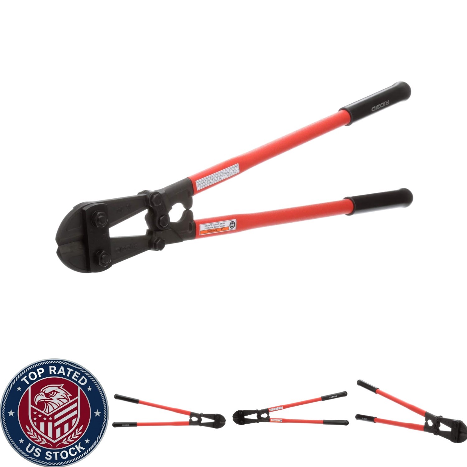 Hardened Alloy Steel 24-Inch Bolt Cutter - Cuts Soft to Hard Metals Effortlessly