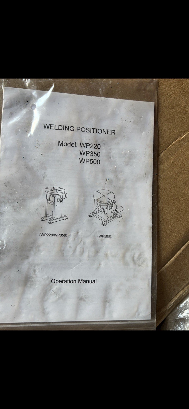 WELDING POSITIONER WP220 NMRV