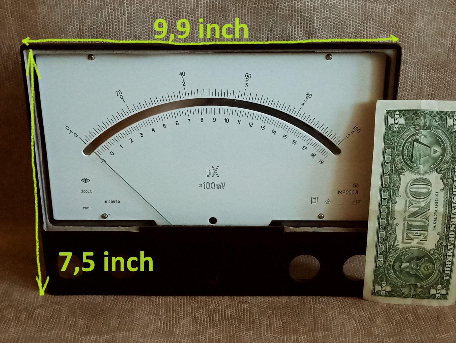Vintage Voltmeter Milliammeter Ammeter Volt Ammeter Ohmeter