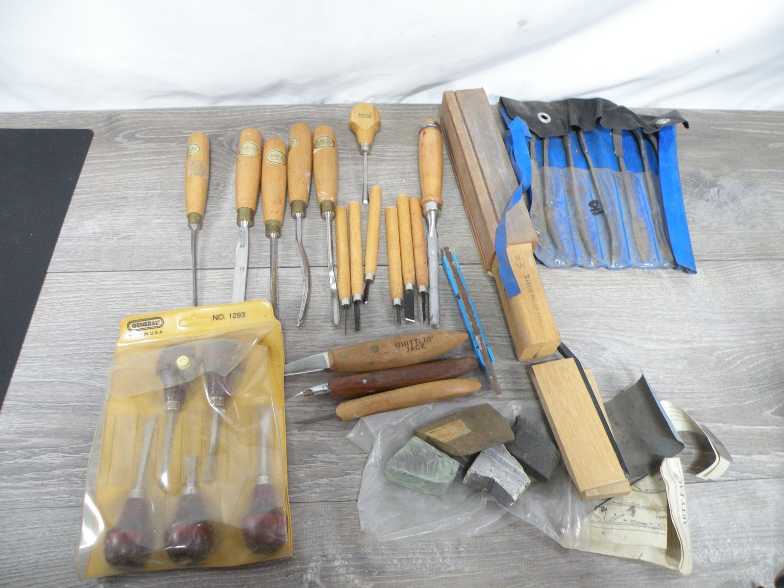 Vintage & Modern Wood Carving Tool Lot Ashley Iles General Walnut Hollow