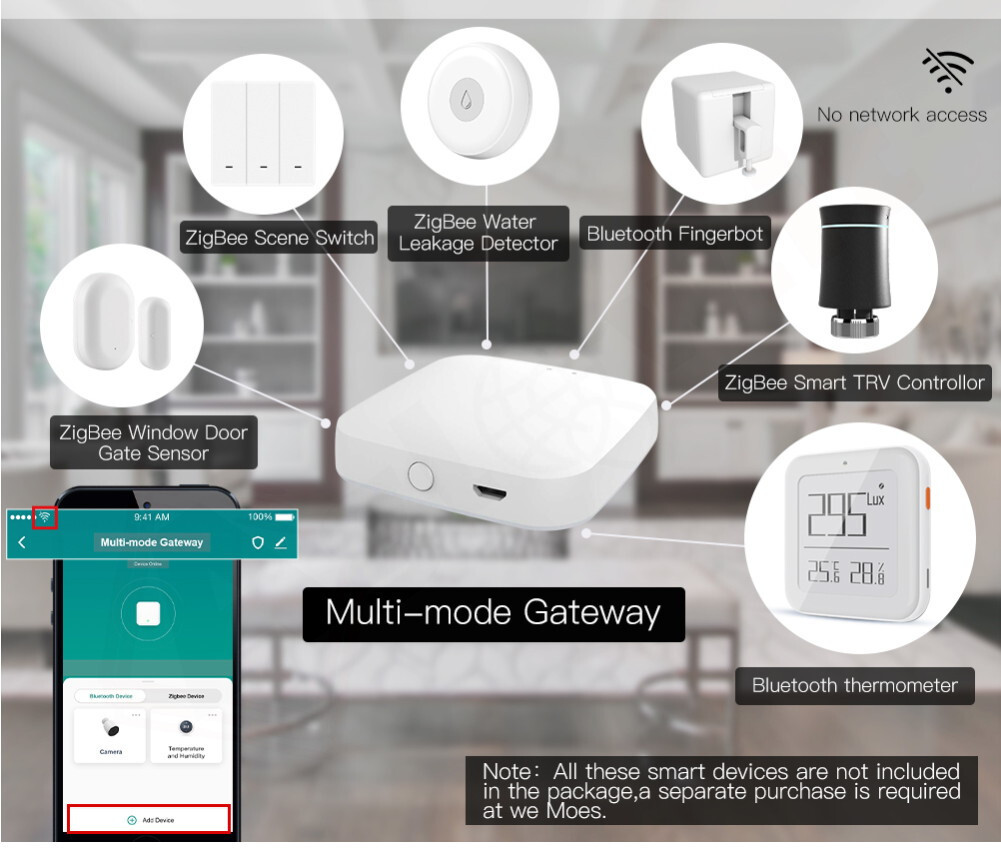 Homcloud Hub Zigbee Gateway Smart Wireless Centralina intelligente Hub Bluetooth