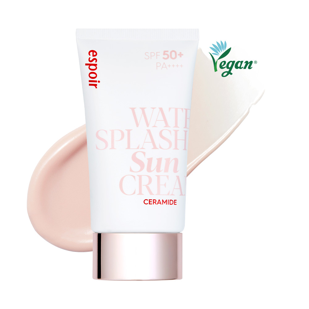 ESPOIR Water Splash Sun Cream Ceramide 60mL SPF50+ PA++++ Vegan Tone-up