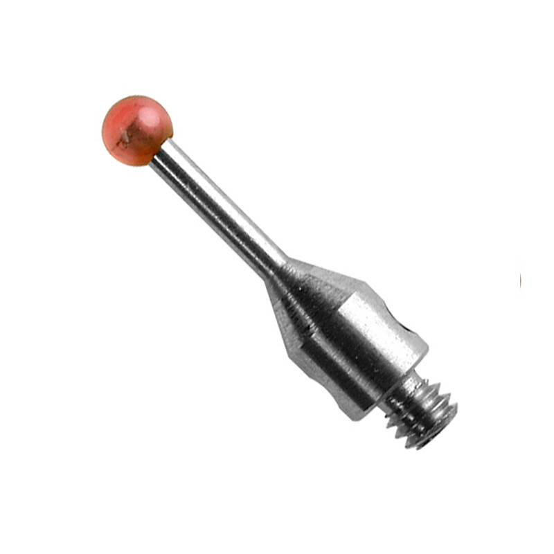 CMM Styli M2 Thread 2.5mm Ruby Ball Stainless Steel Shaft L10mm for A-5000-7803