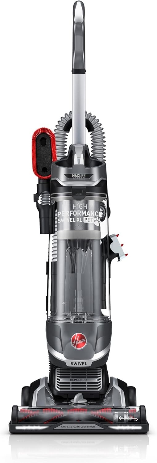High Performance Swivel XL Vacuum Cleaner Bagless Upright Vacuum HEPA Media