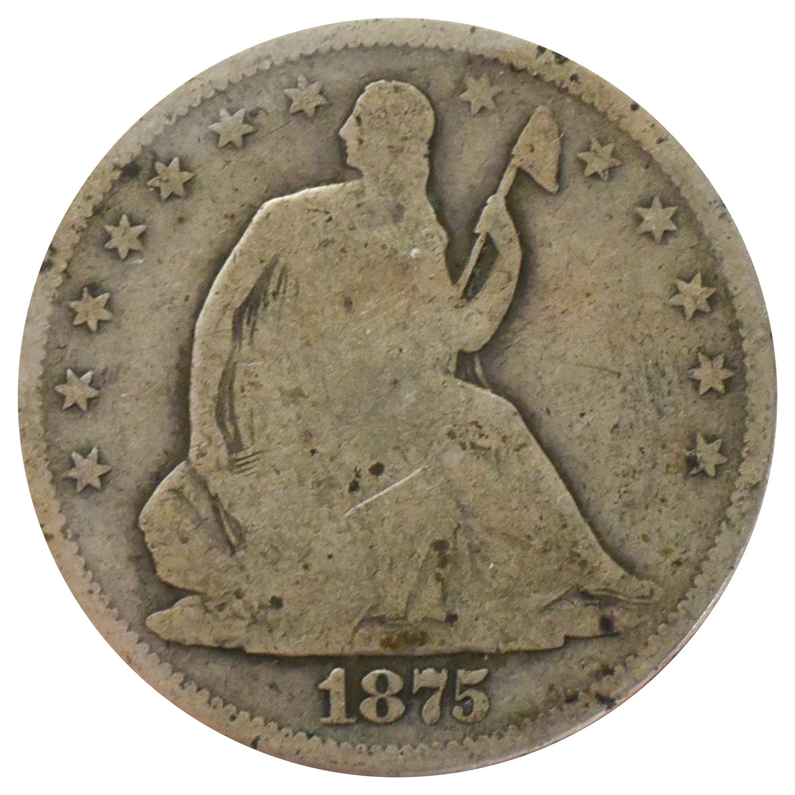 1875-S Liberty Seated Half Dollar (G)