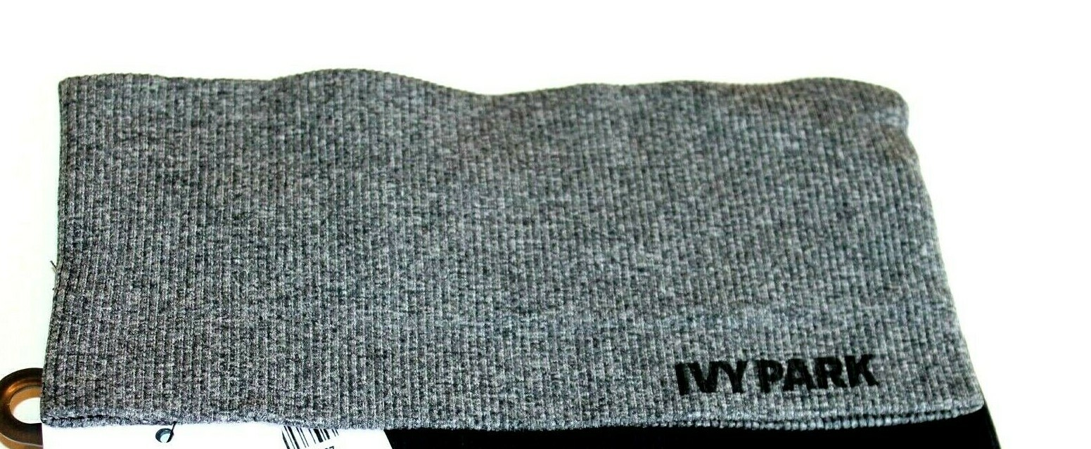 Ivy Park by Beyonce Knit Seamless Ribbed Wide Headband Grey one new