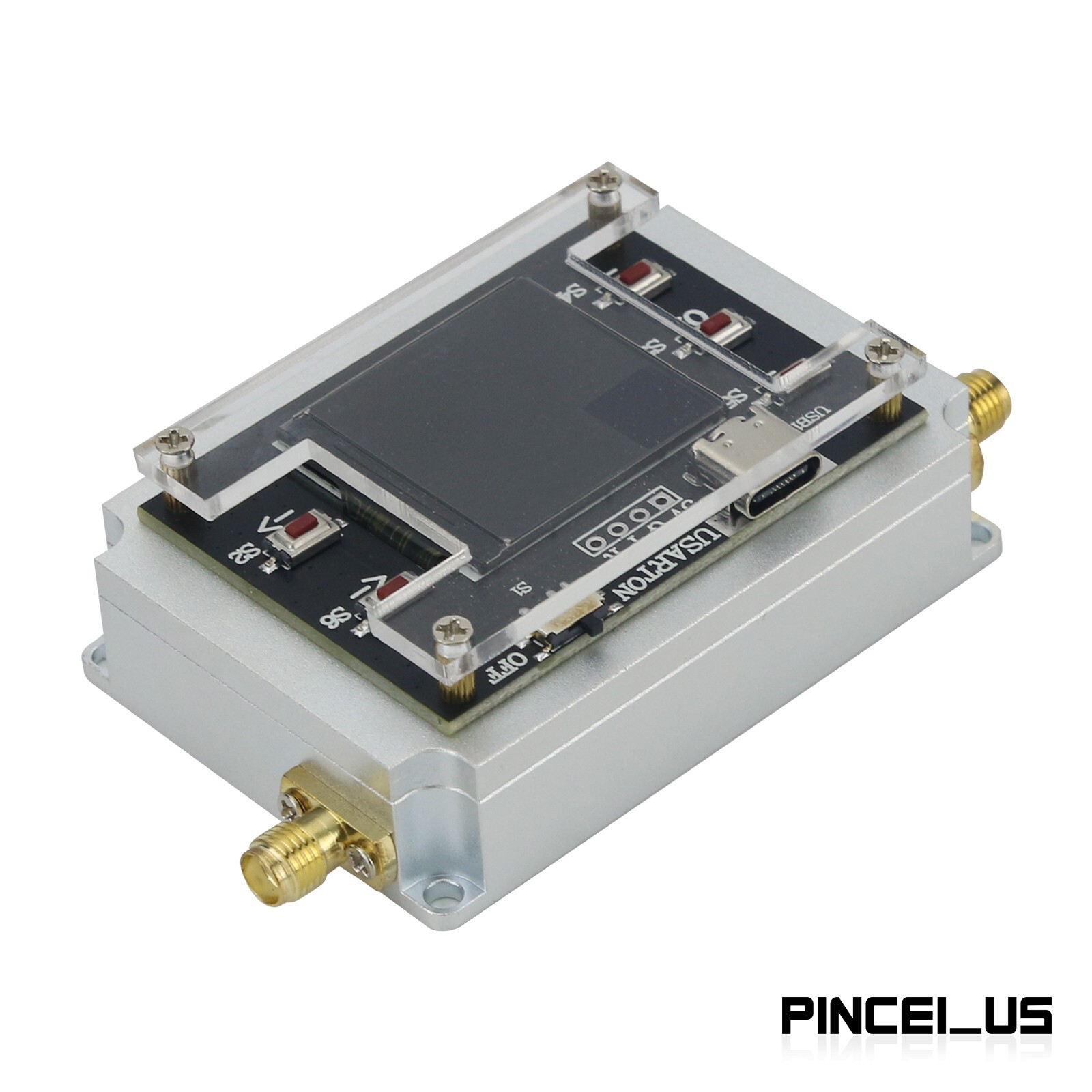 DC-3GHz Digital Programmable Attenuator CNC Isolation Attenuator 1.3" TFT Screen