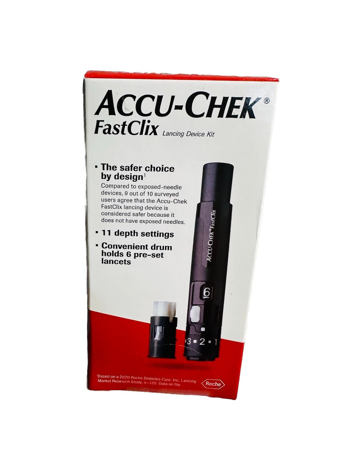 Accu-Chek FastClix Lancing Device and 6 Lancets for Diabetic Testing​