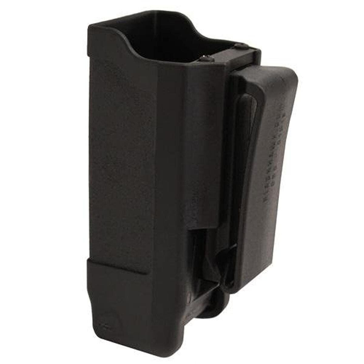 Uncle Mike's Double Stack Single Mag Case (Matte Finish for 9mm/.40 Cal), Black