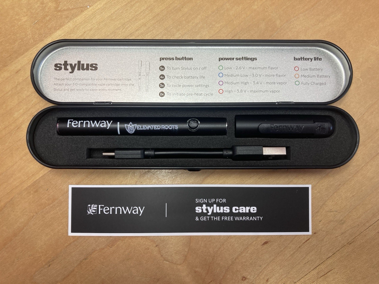 Fernway Genuine Merch Battery Store Branded Brand New Pen w/ Cap & Warranty Read