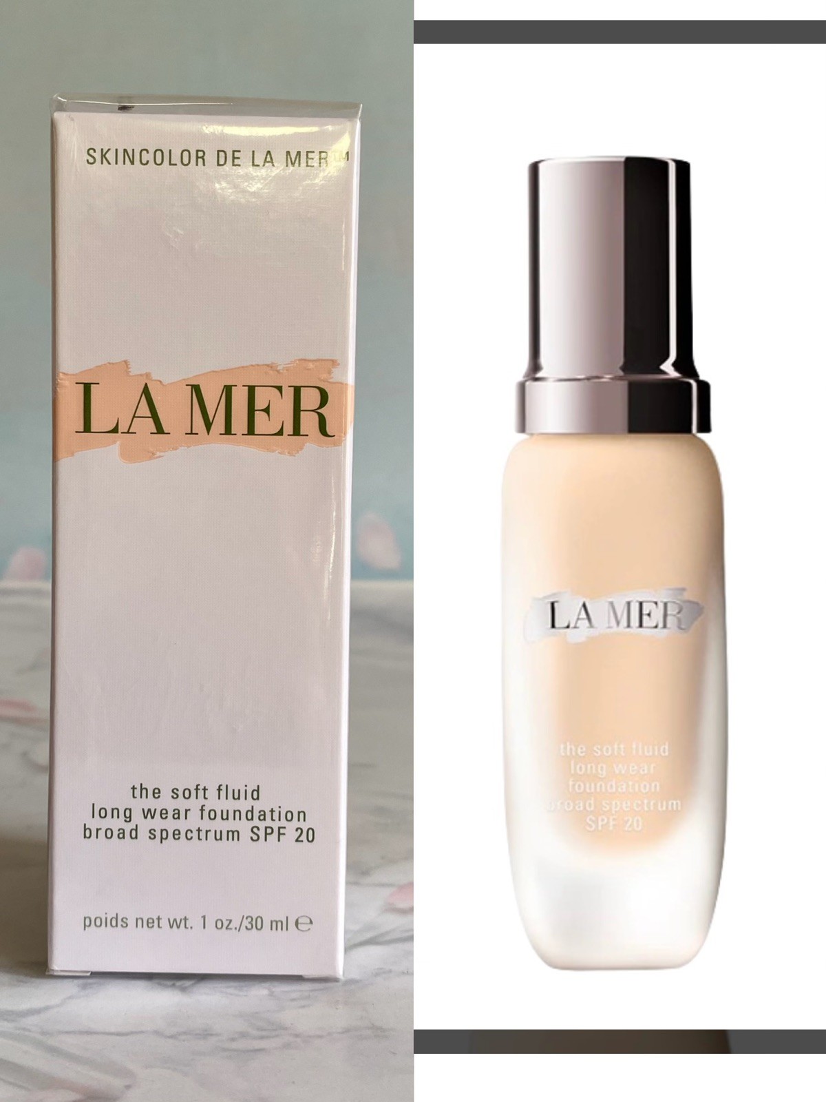 180 Linen ~ LA MER The Soft Fluid Long Wear Foundation SPF20, 1oz/30ml, NIB