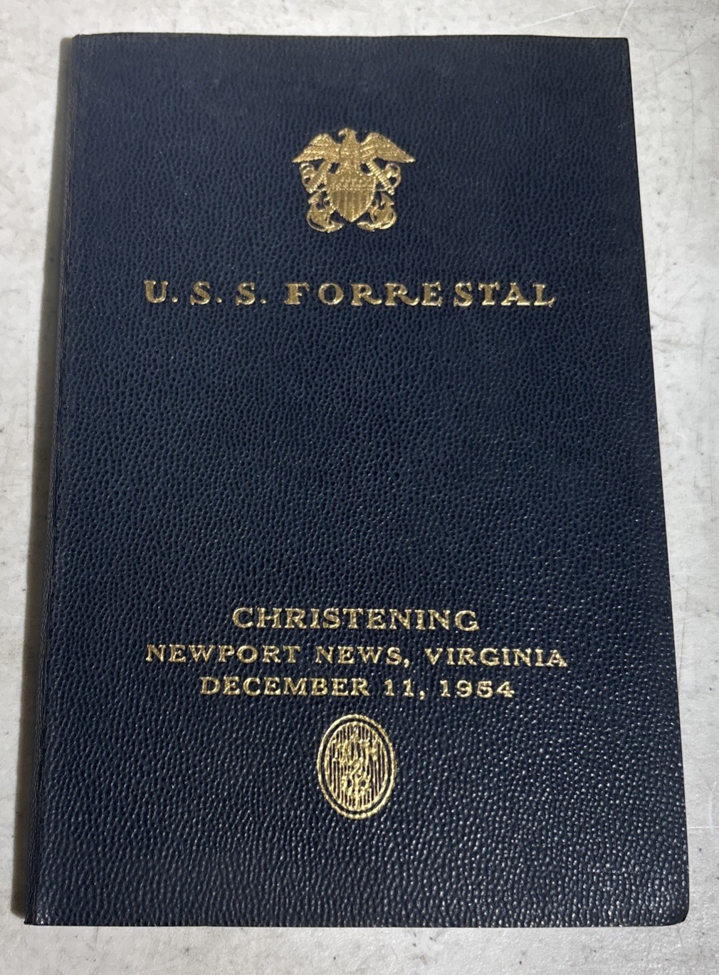 U.S.S. Forrestal Christening Newport News Virginia December 11th 1954
