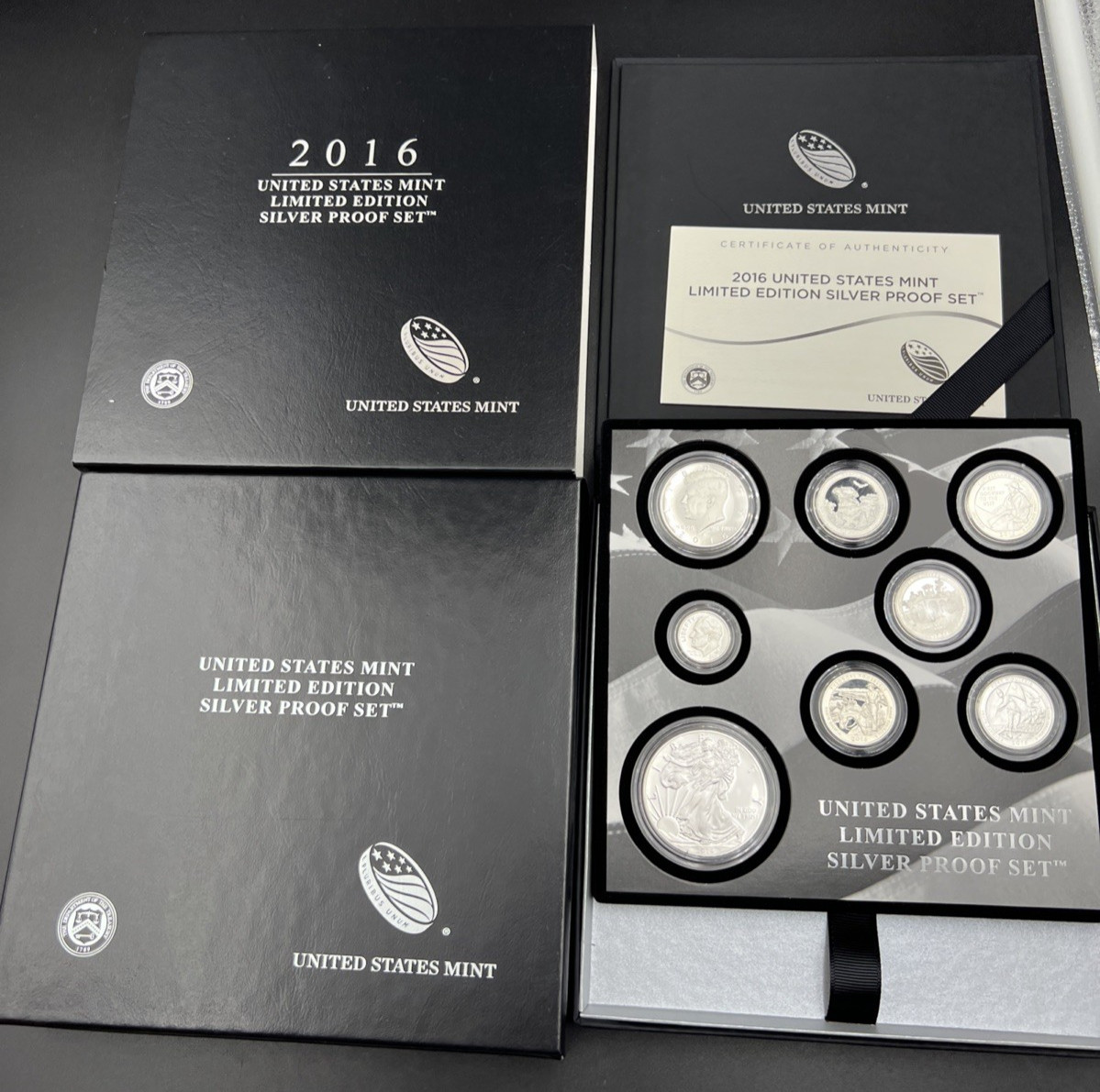 2016 Limited Edition US Silver Proof Set Complete w/ Box COA SK#b