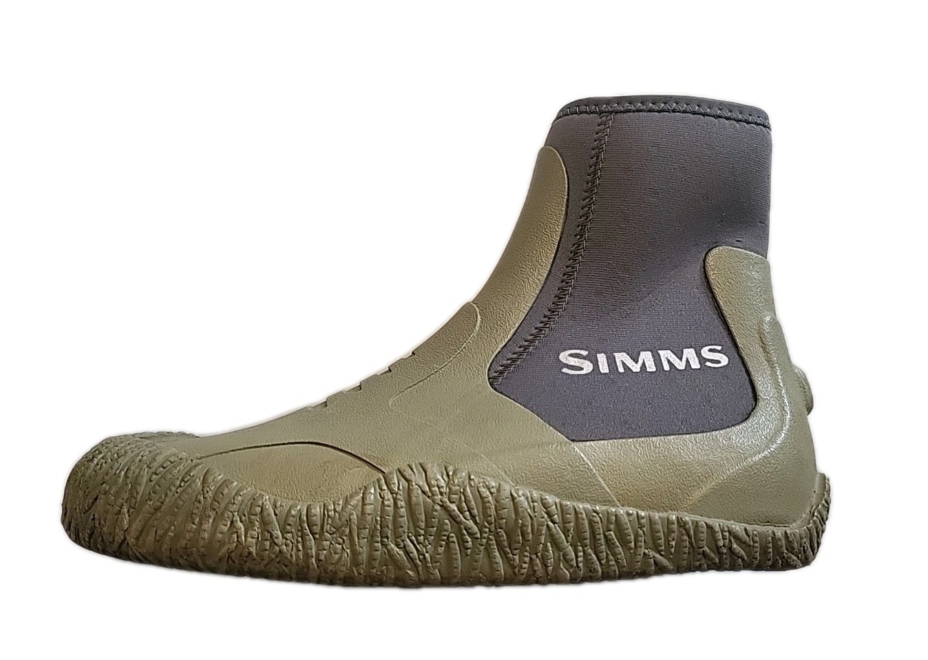 Simms Zip It Bootie II Men's Size 10 Rubber Boots Green Fly Fishing Wading 40952
