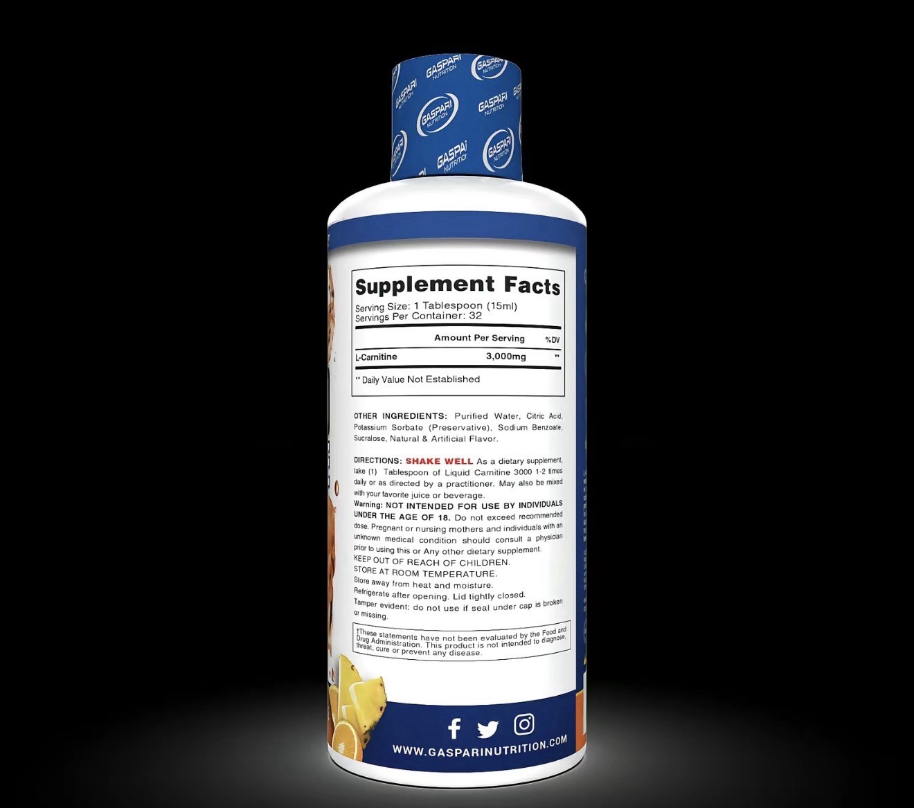 Liquid Carnitine 3000 Maximum Strength