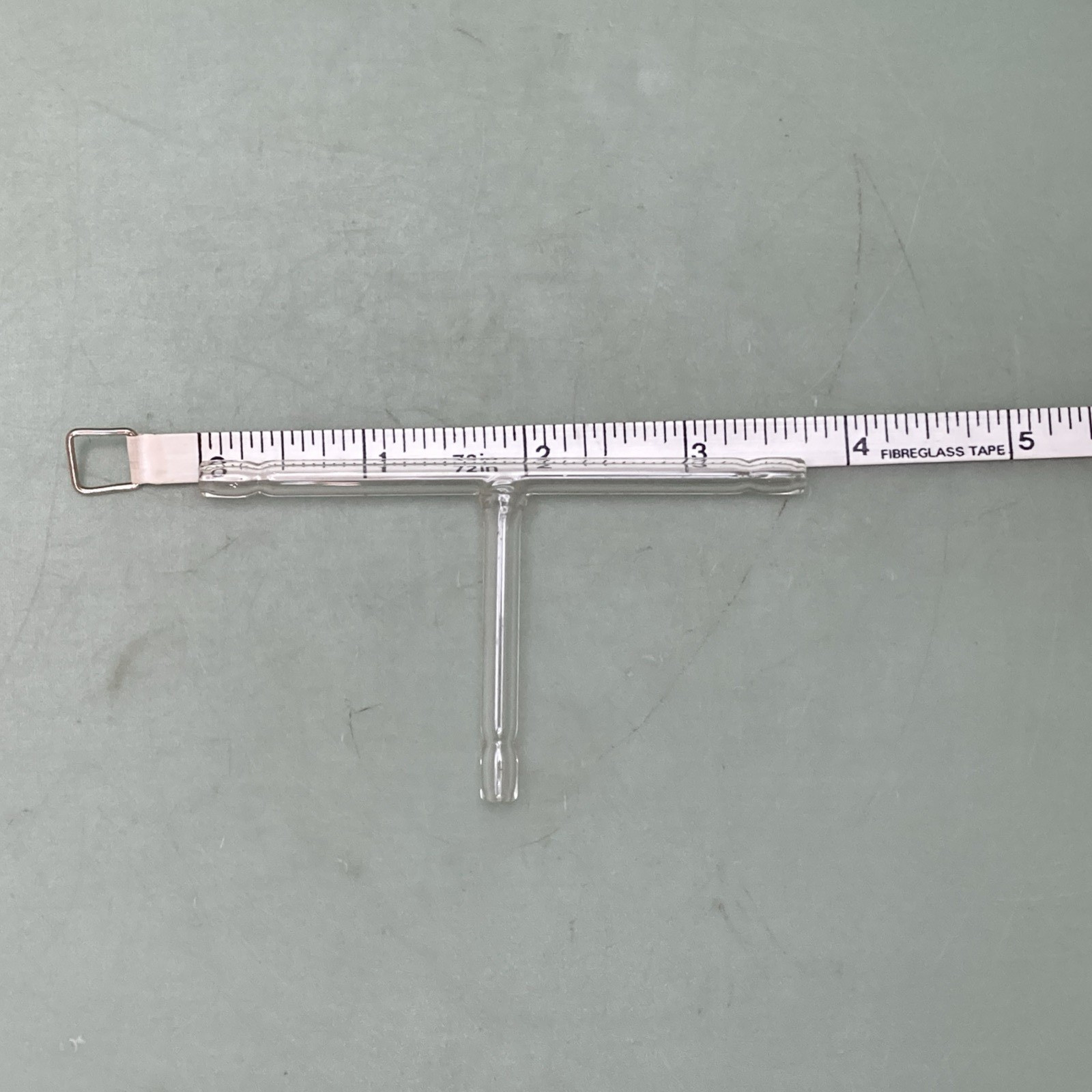 ONE NEW GLASS TUBING TEE-ADAPTOR/T-CONNECTOR