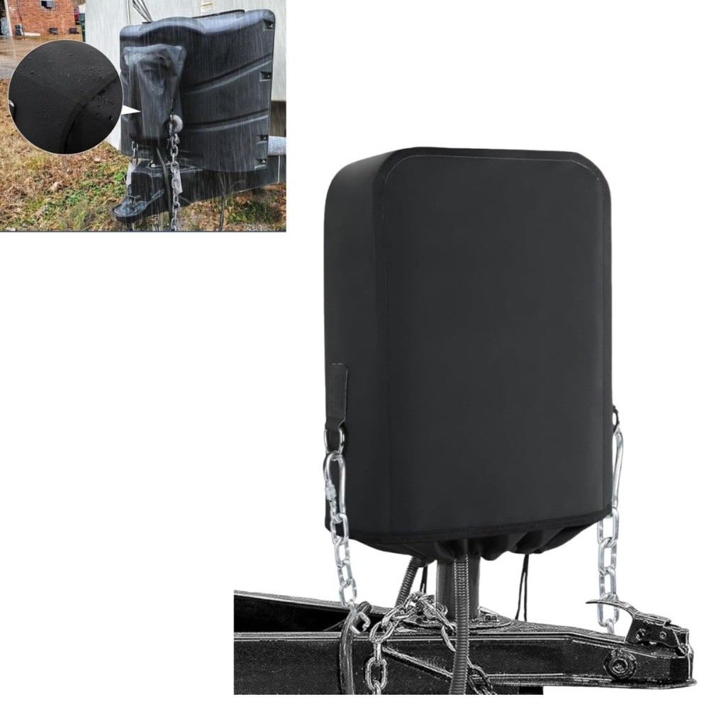 Universal Trailer RV Electric Tongue Cover for Most Power Tongue Jack Cover