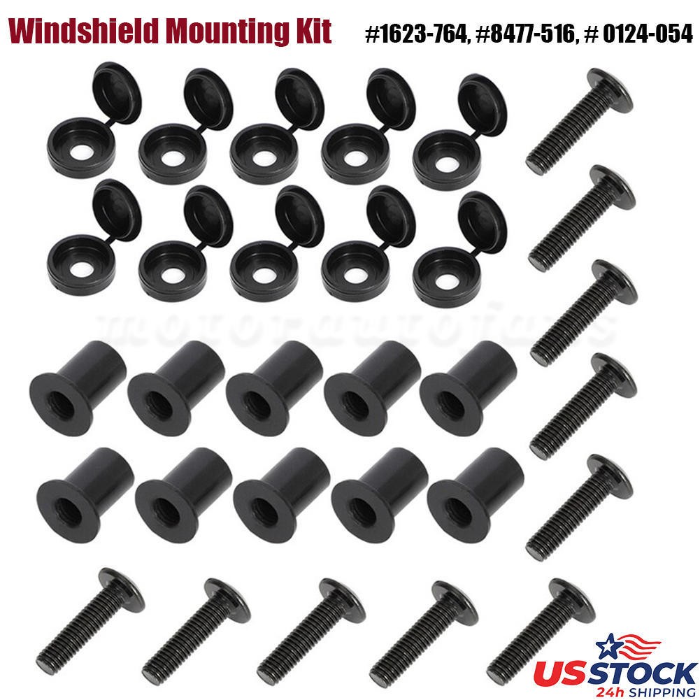 Windshield Mounting Kit For Arctic Cat Snowmobile Expansion Nuts Screws Kit