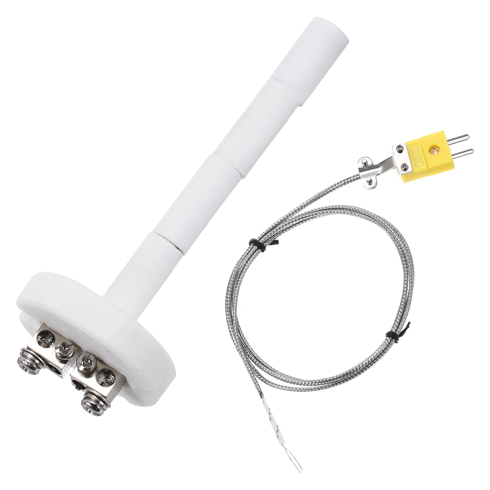 4" K Type Thermocouple Probe with 3.3 Ft Thermocouple Wire 1.5mmx100mm