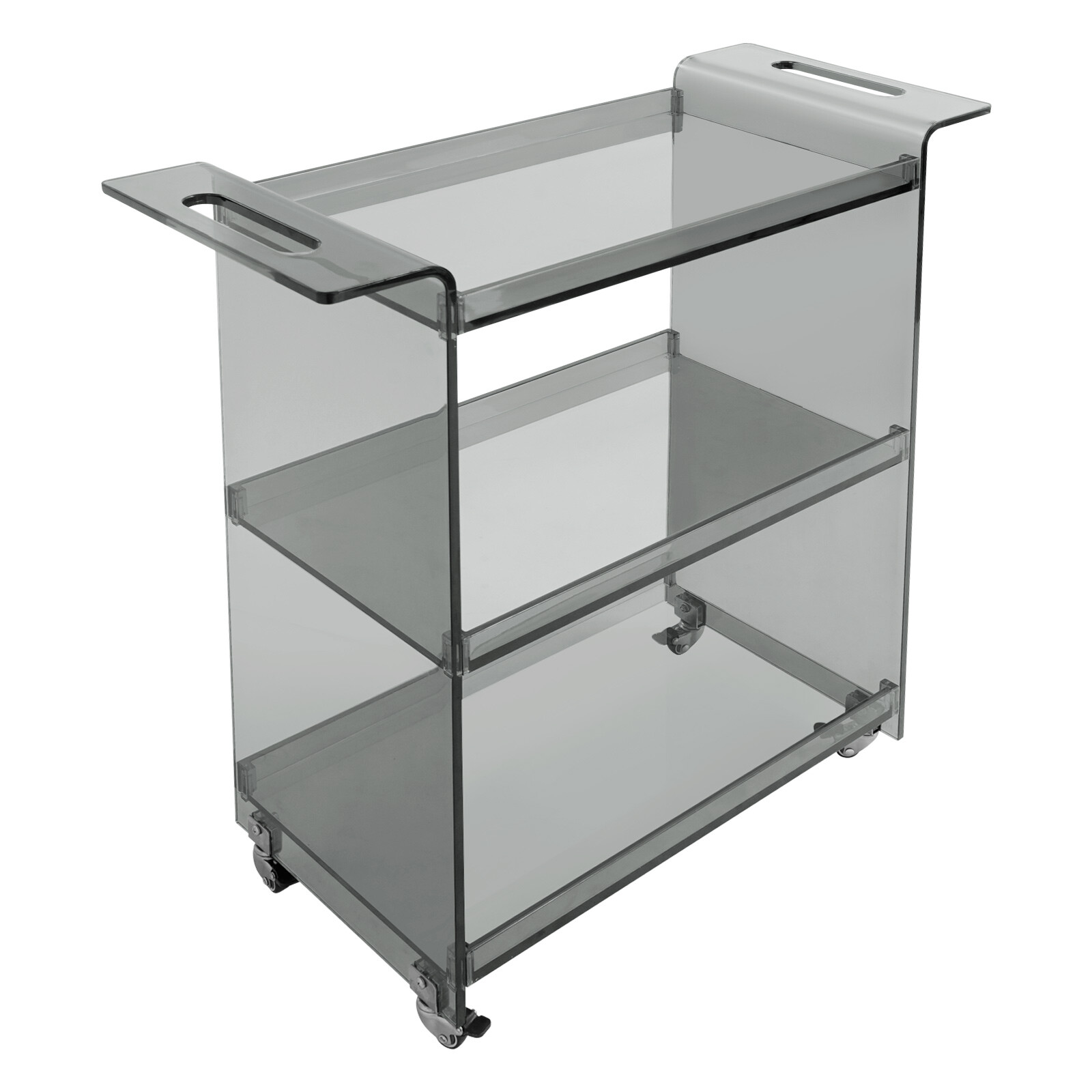 PC Cart with Wheels, Rolling Serving Cart, Mobile PC Rolling Cart