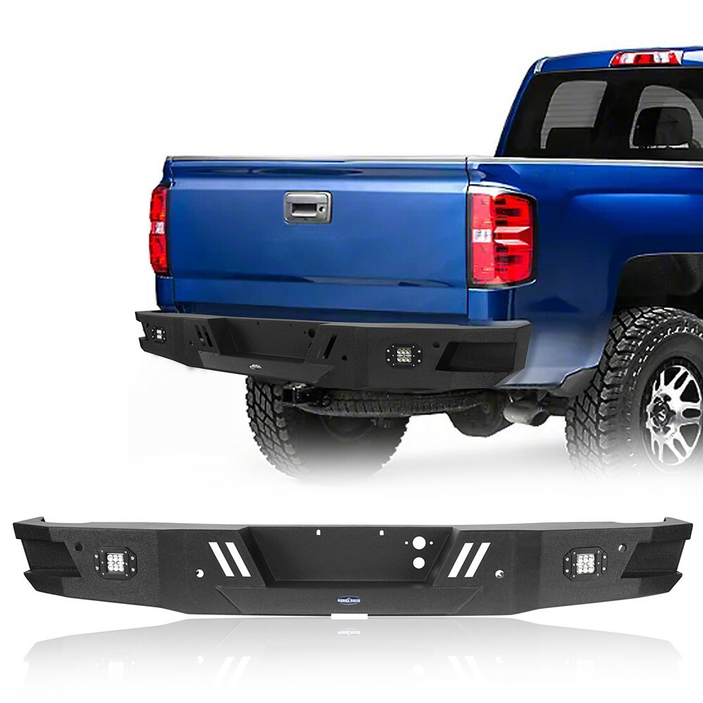 Offroad Steel HR Rear Bumper w/ LED Light fit 2007-2018 Chevy Silverado 1500