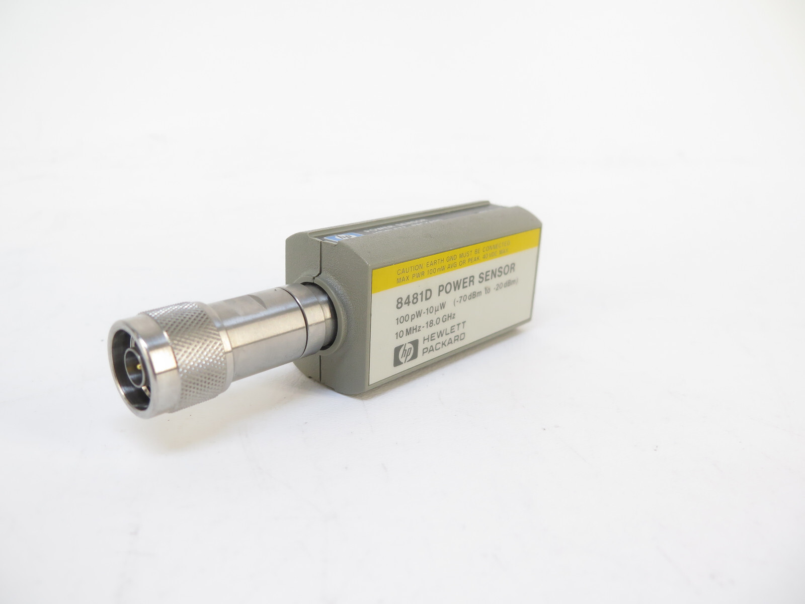 HP / Agilent 8481D Power Sensor 10MHz to 18GHz, 100pW to 10uW, -70dBm to -20dBm