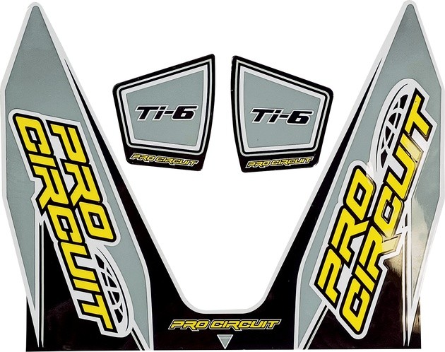 Pro Circuit Ti-6 Exhaust Decal Gray