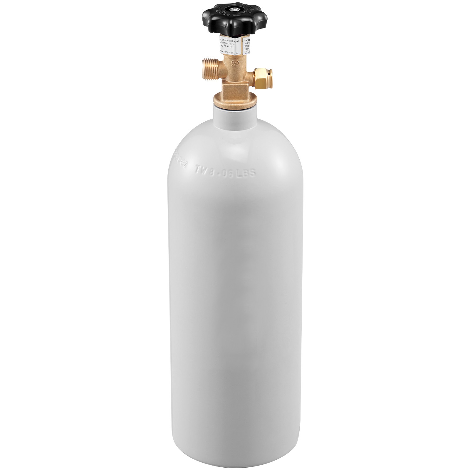 Uimoso 5 Lbs Aluminum CO2 Cylinder with CGA320 Valve for Soda and Beer Systems
