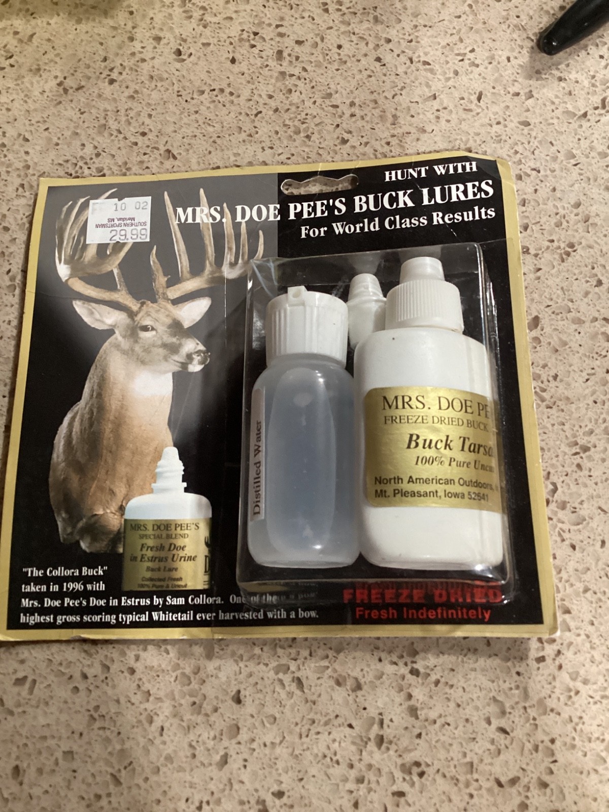 Mrs. Doe Pee’s Buck Lures—Buck Tarsal -4 oz. —NOS- BH-45