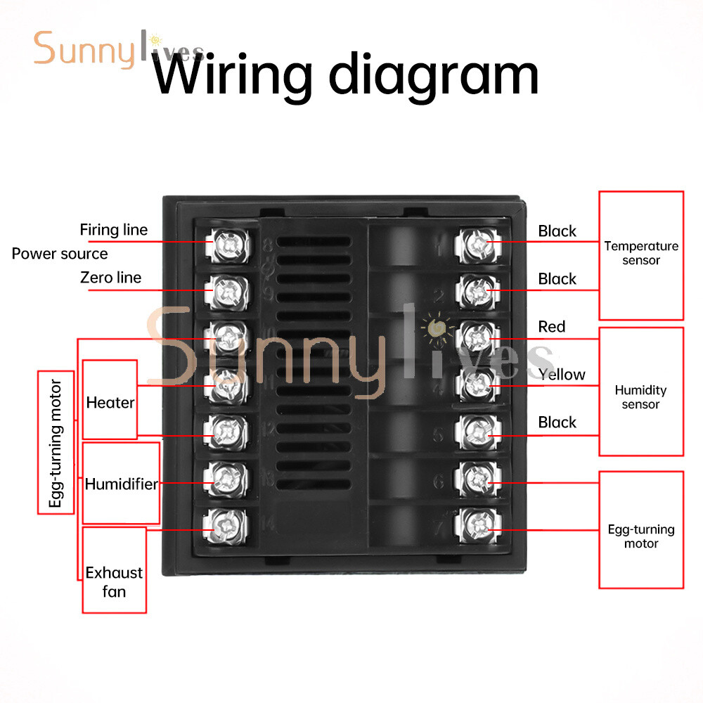 HT-12 LCD Temperature Humidity Controller Smart Incubator Temperature Controller