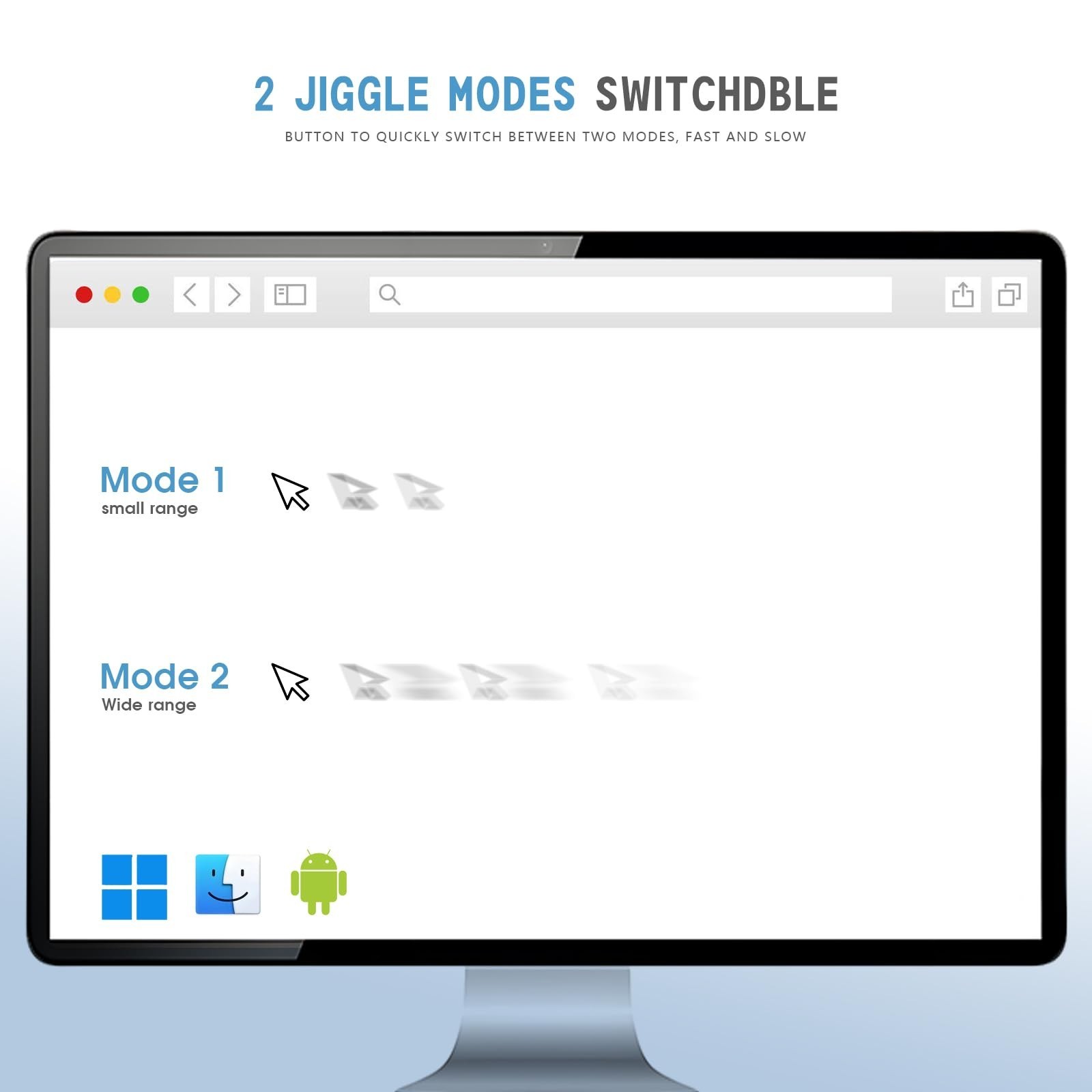 Geyes USB Mouse Jiggler, Undetectable Mouse Mover Device Has Two Swing Modes ...