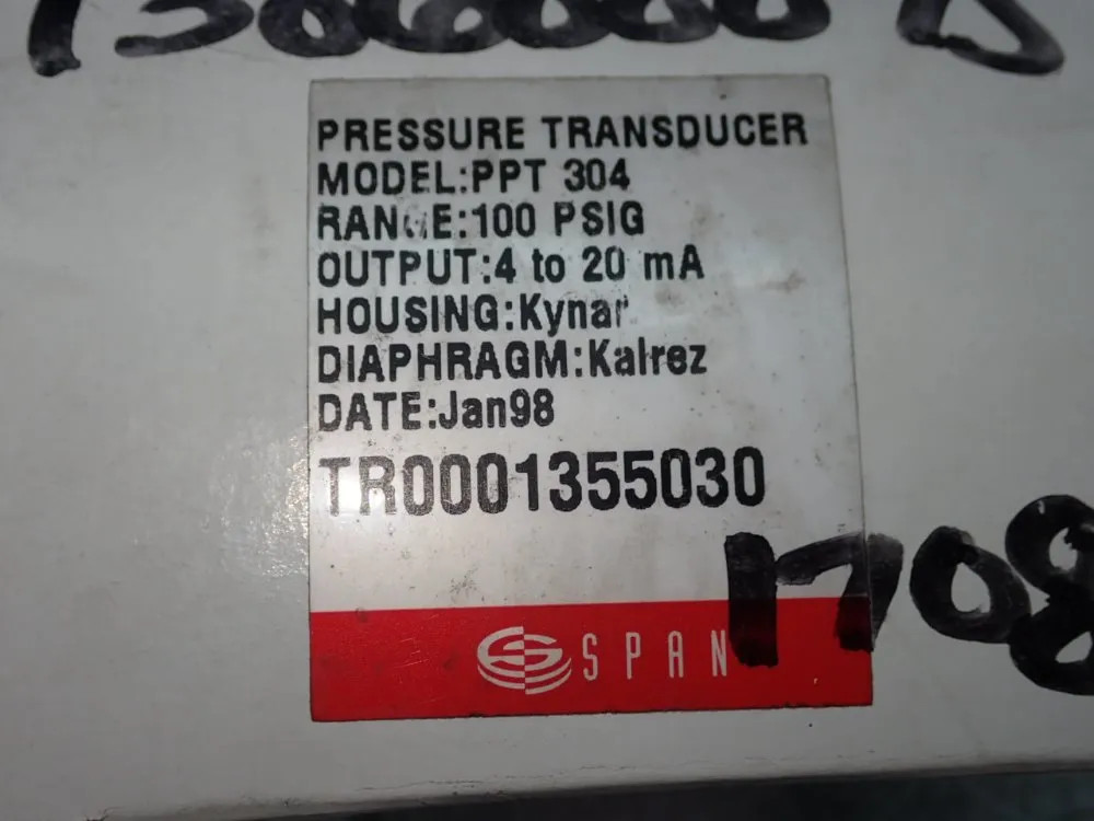 SPAN PRESSURE TRANSDUCER PPT 304
