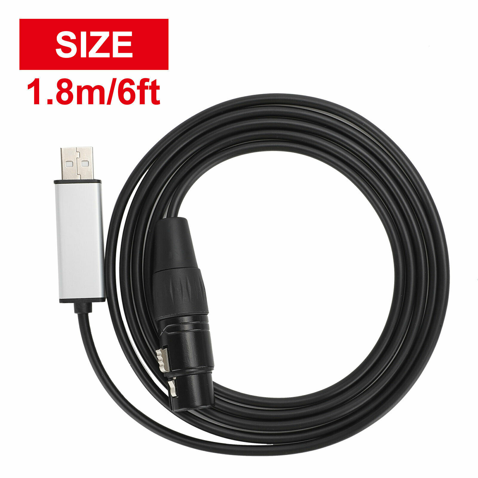 USB to DMX Interface Adapter DMX512 Stage Light Controller Cable For Computer US