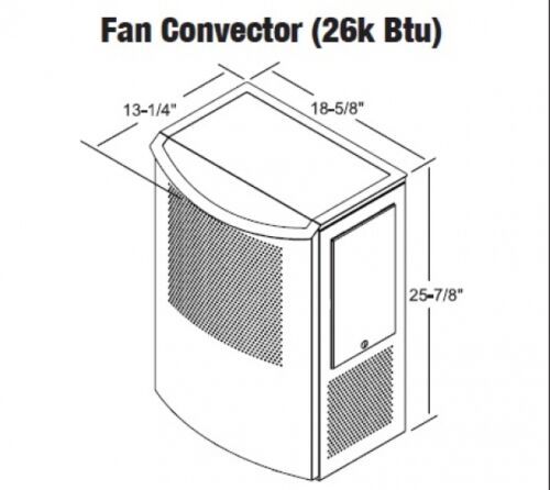 Central Boiler Fan-Forced Convector Heater (26k Btu) #1971