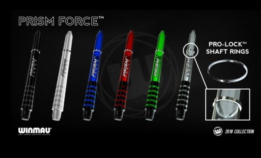 Winmau Prism Force Shafts 3 Set Various Colors and Lengths