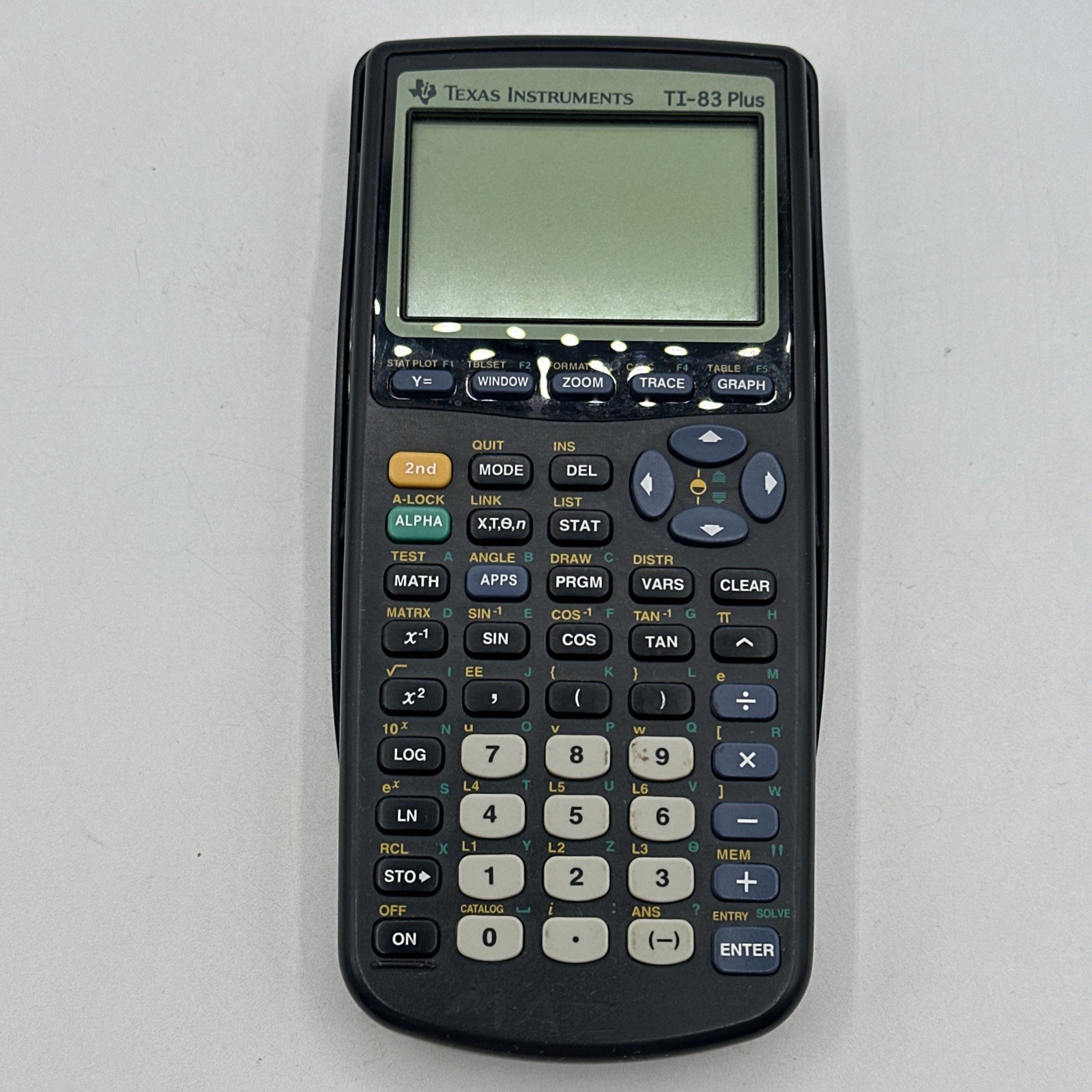 Texas Instruments TI-83 Plus Graphing Calculator Tested Working With Cover