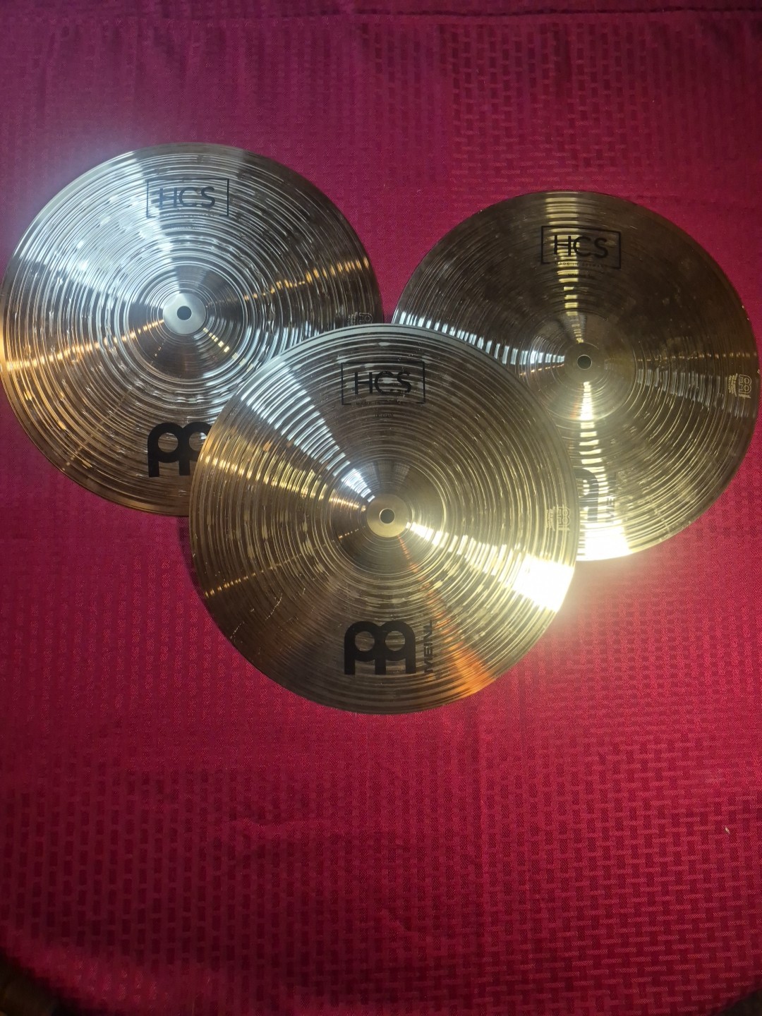 Meinl Cymbals Lot- All 14 Inches. Crash, Hi-Hat, Hi-Bottom