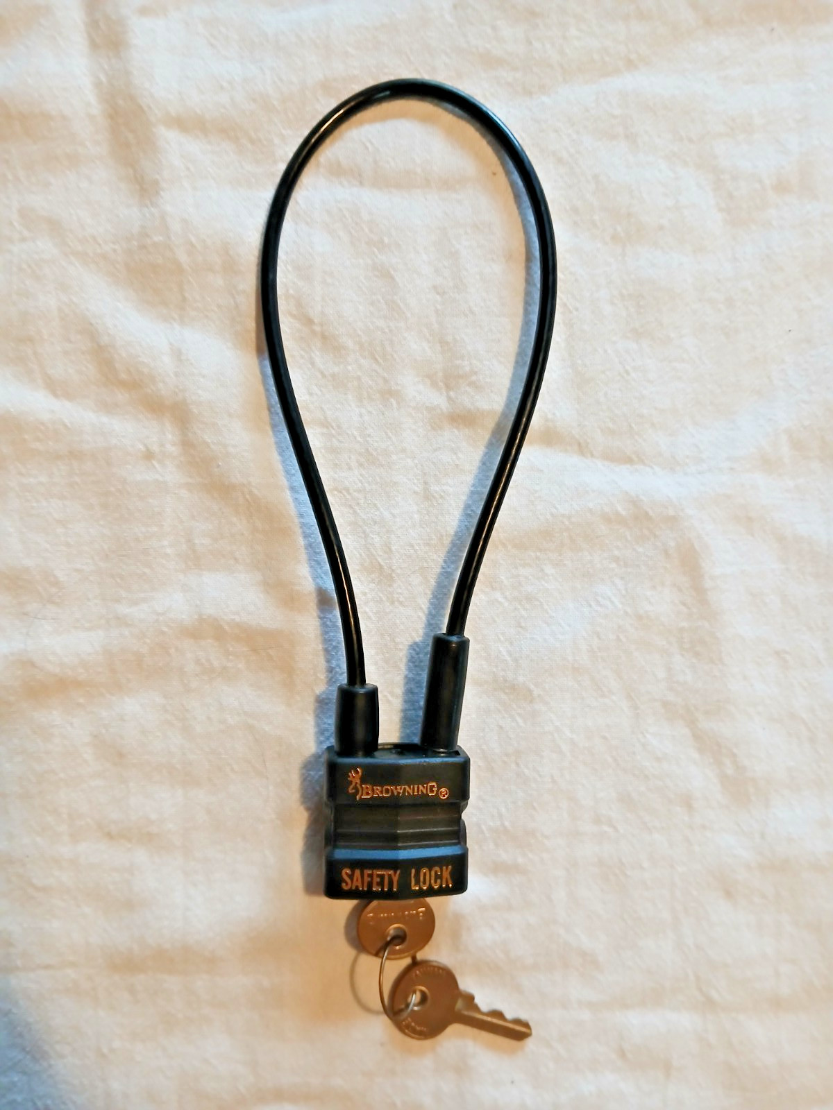 Browning Gun Cable Safety Lock Black With Keys