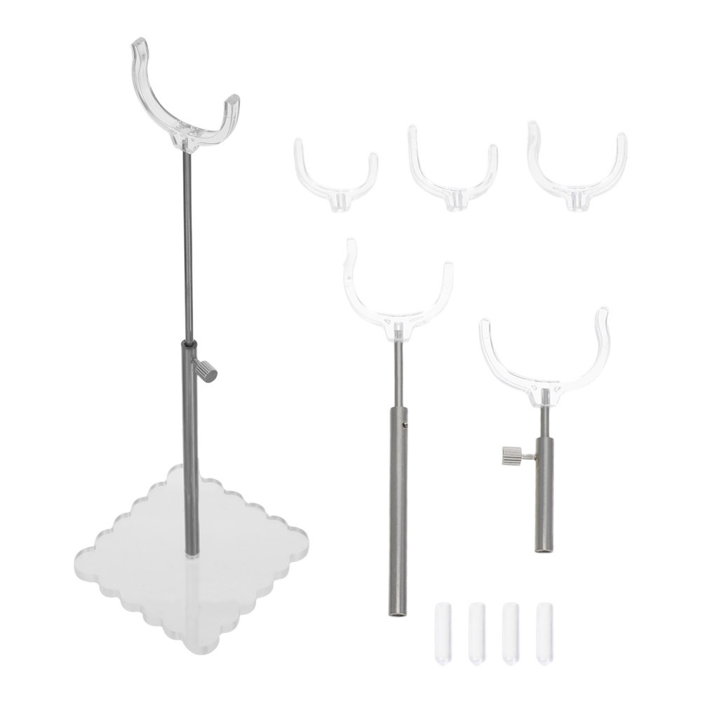 Adjustable Display Stands for Collectibles Acrylic Vertical Base