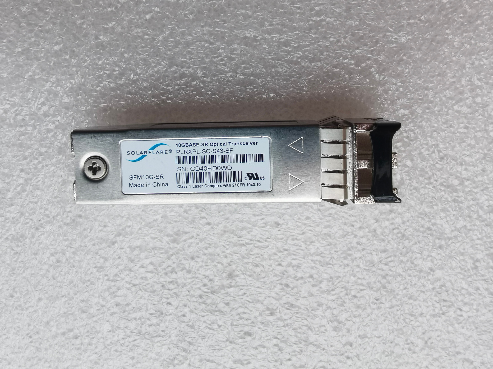 SOLARFLARE SFM10G-SR 10GBASE-SR 850NM MULTIMODE 10 Gb/s SFP+ TRANSCEI
