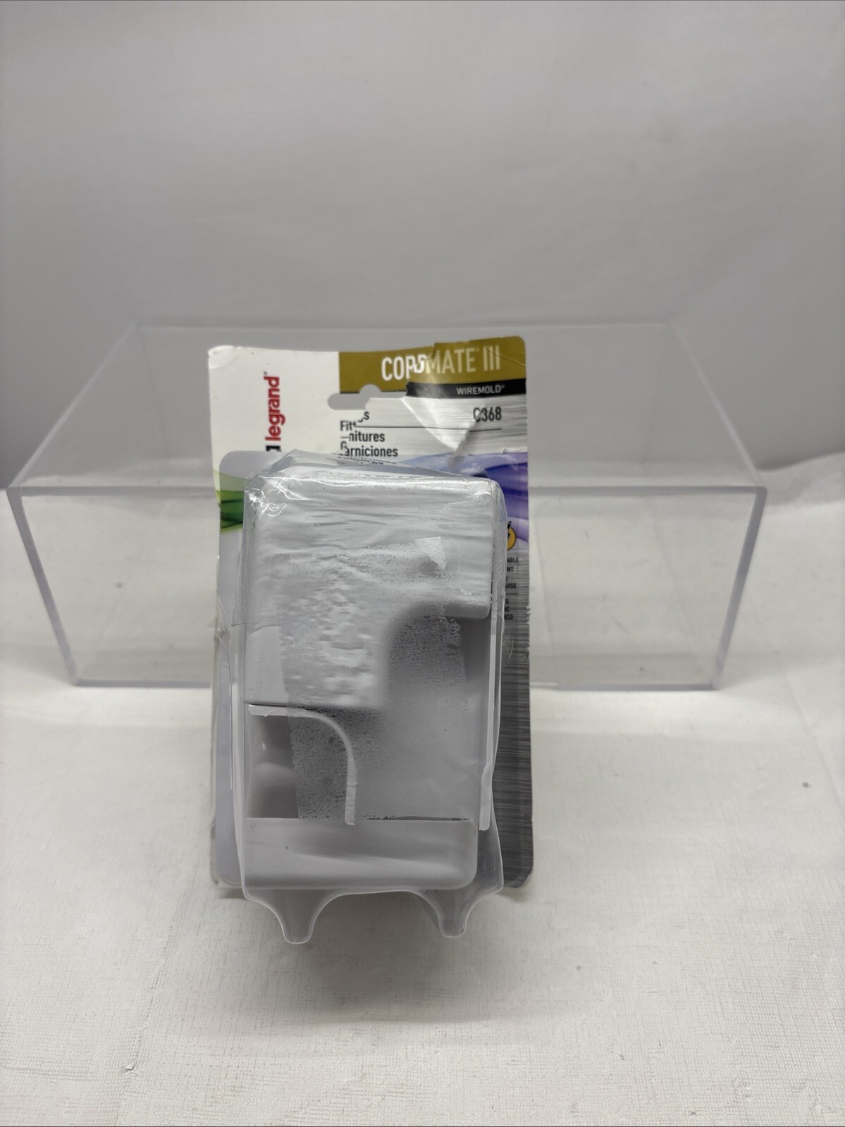 10 PC TOTAL Legrand Self-Adhesive Fitting Pack Plastic White C368 + NMW6 B10