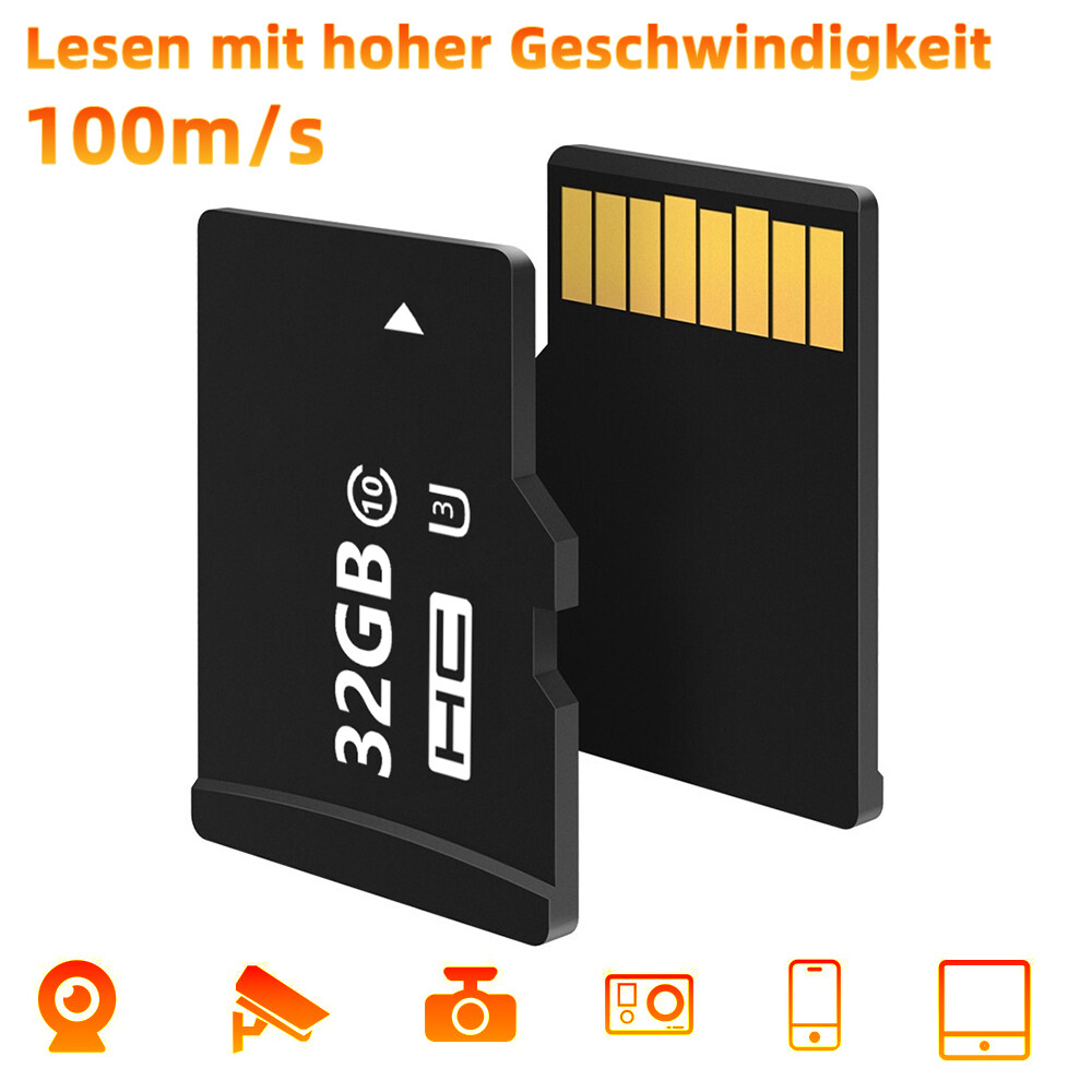 32GB Micro Memory Card Up to 100MB/s Read Speed for Security Camera Dashcam