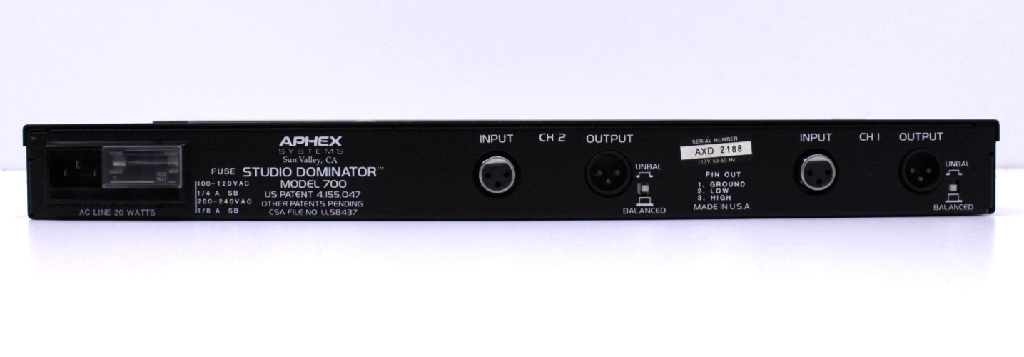 Aphex Systems Studio Dominator Model 700 Rack Mount Tested