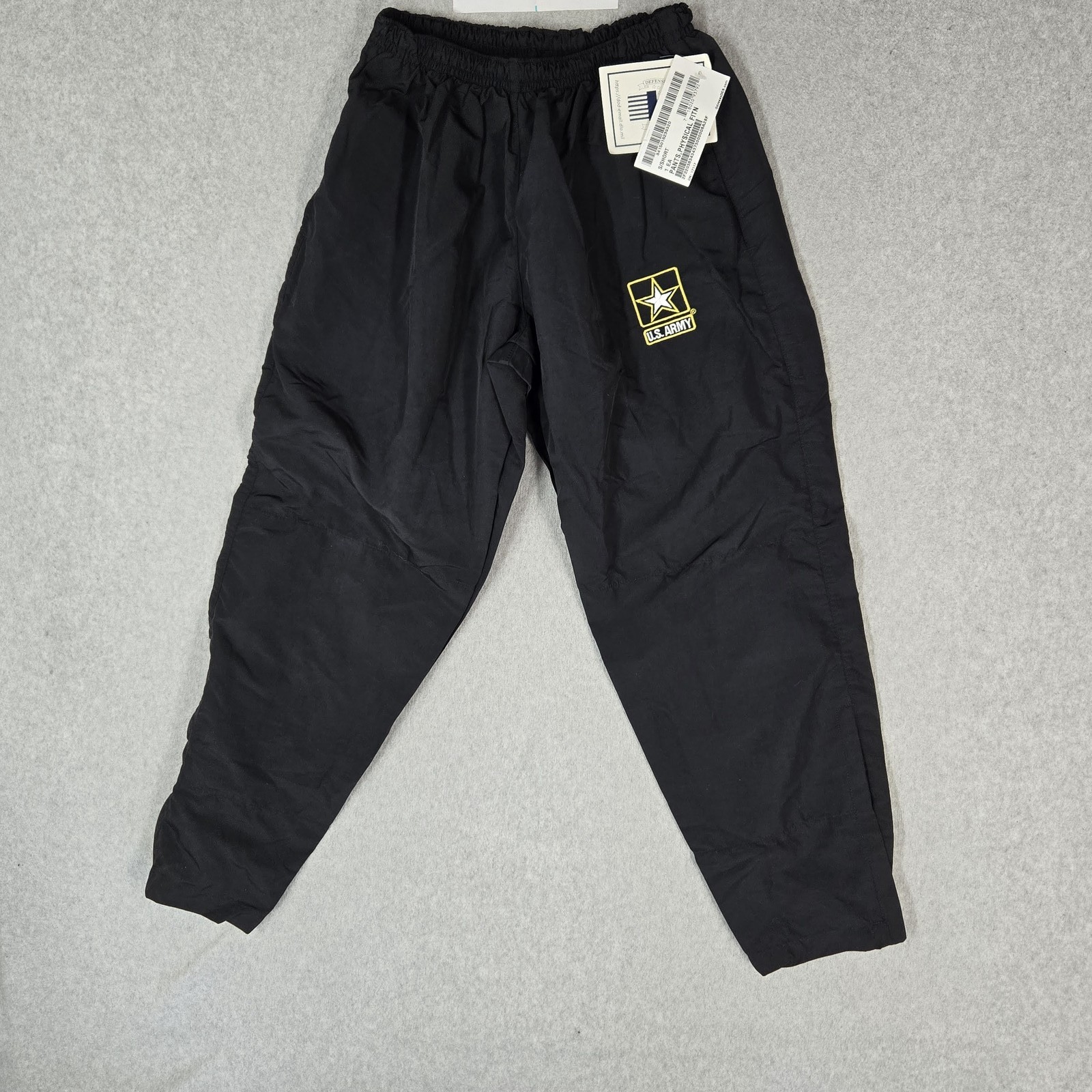 US Army Women Pants SMALL SHORT Black Nylon Embroidered Defense Logistics NWT