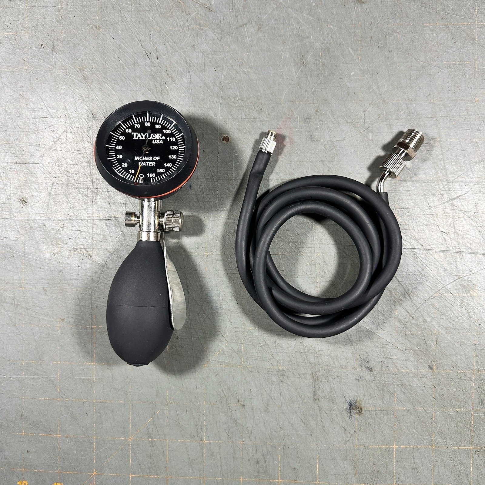 Taylor 44S369 Pressure Calibrator 0-160" H₂O Differential Gauge USA HVAC