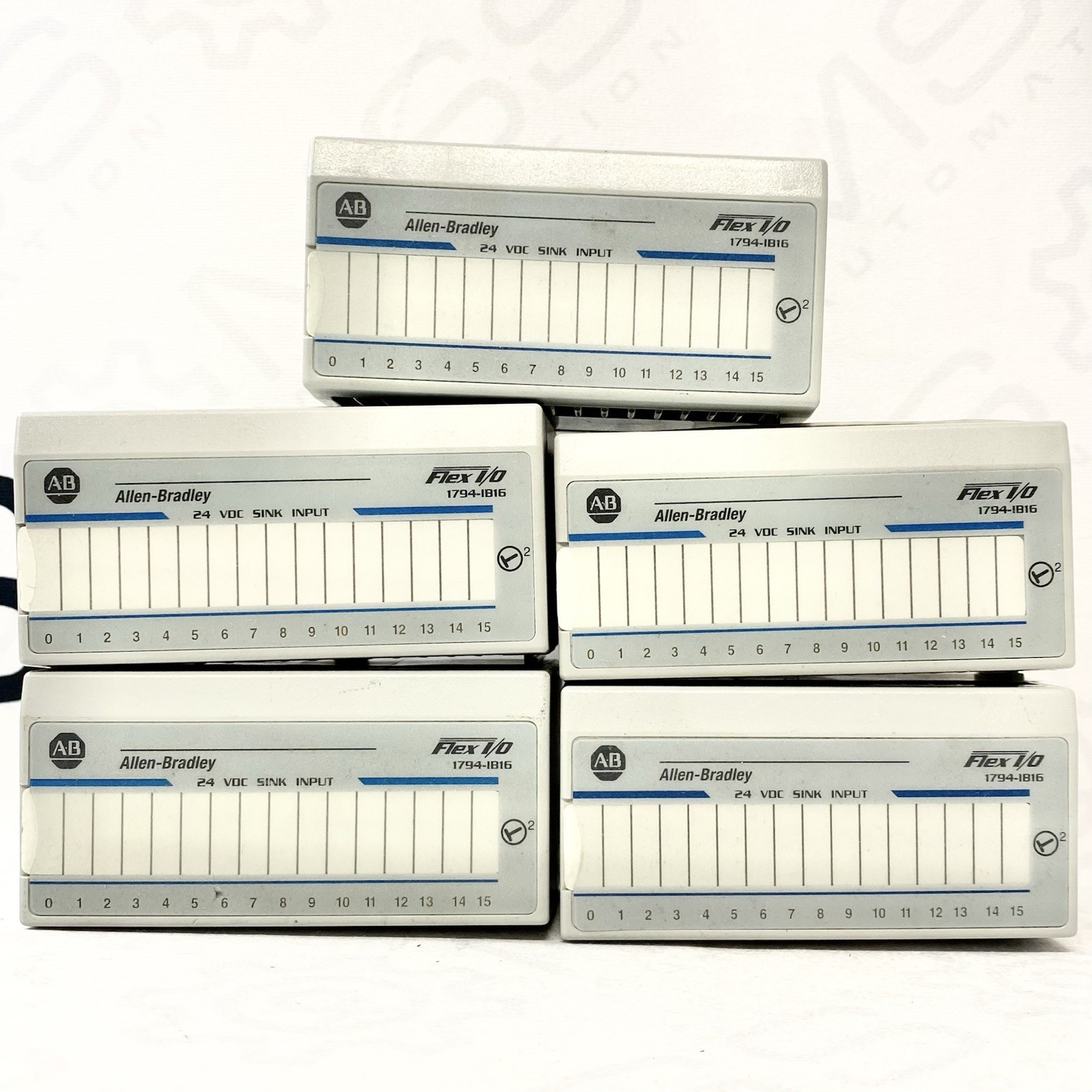 Lot of 5 Allen Bradley 1794-IB16 Flex I/O PLC Input Modules 24VDC 16-Point