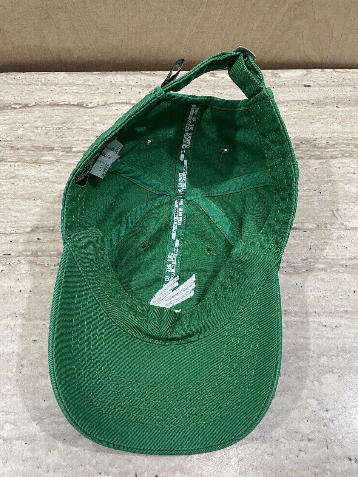 Boys Baseball Cap Hat One Size Green Adjustable Eagles