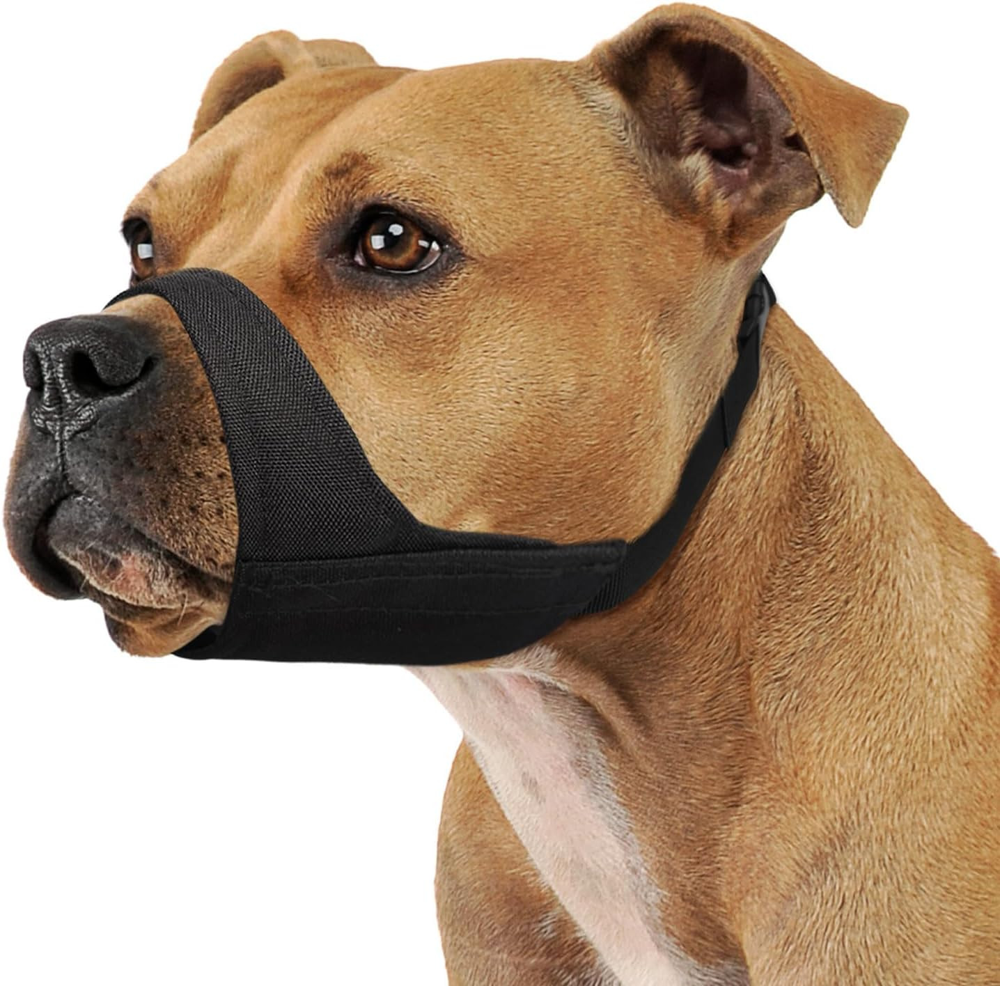 Pitbull Muzzle, Soft, for American Bully, Bulldog, Boxers, Anti Fierce Barking